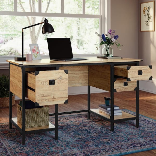 Sauder double outlet pedestal desk