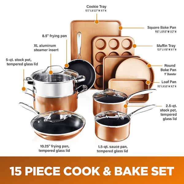 6 Piece Copper Baking Mold Set-L11
