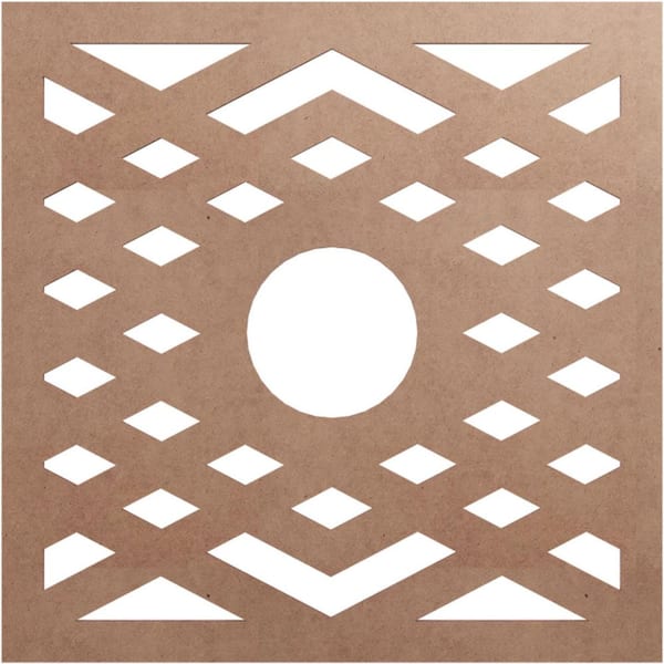 Ekena Millwork 24 in. x 6.25 in. x 0.25 in. Wood Medallion Moulding