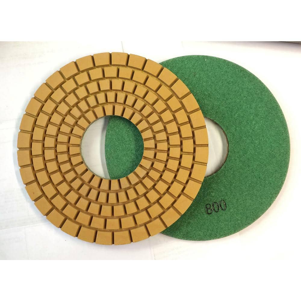 Con-Shine 7 in. Dry/Wet Diamond Polishing Pads Grit 800 Grit