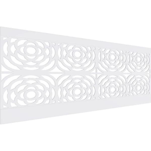 Ekena Millwork 36 in. H x 94-1/2 in. W 23.64 sq. ft. Edinburg PVC Wainscot Paneling Kit