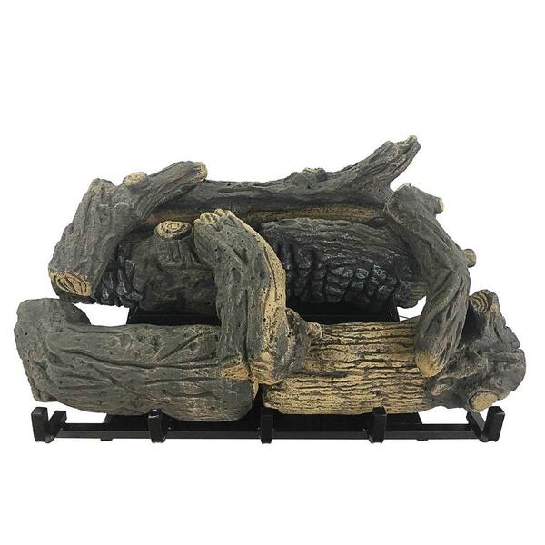 24 in. 32,000 BTU Ventless Dual Fuel Gas Log Set PCNSDS24RT
