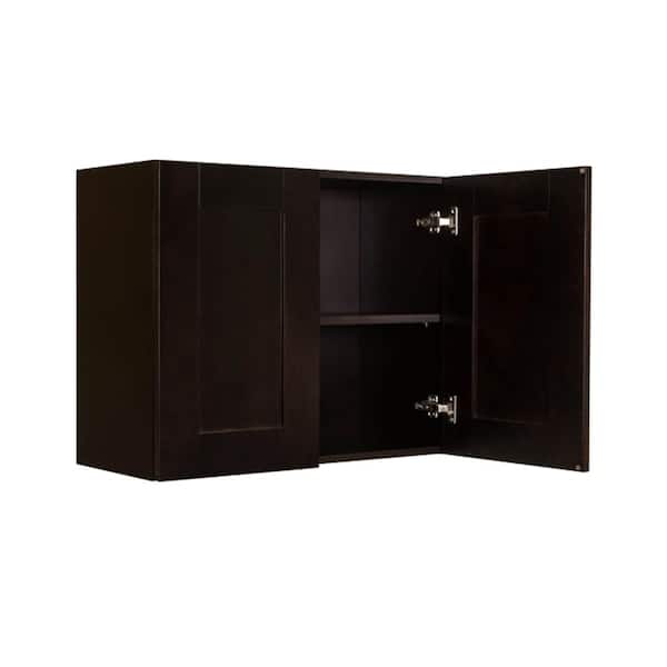 LIFEART CABINETRY Anchester Assembled 30 in. x 27 in. x 12 in. Wall Cabinet with 2-Doors 1-Shelf in White