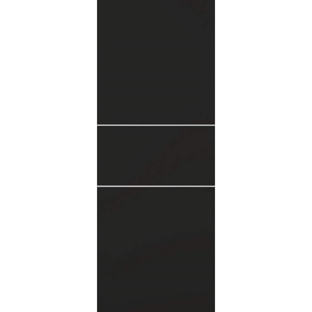Optima 2 H 24 in. x 80 in. No Bore Black Matte Solid Composite Core Wood Interior Door Slab price history on PriceWatchPro