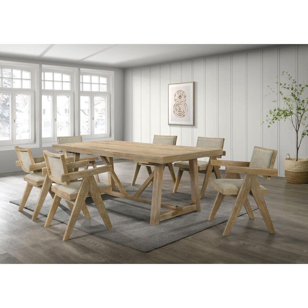 Best Master Furniture Malibu 7-Piece Kepler Driftwood Rectangle