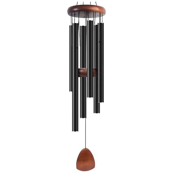 37 in. Aluminum Wind Chime with Pine Wood for Outdoor and Indoor Decoration
