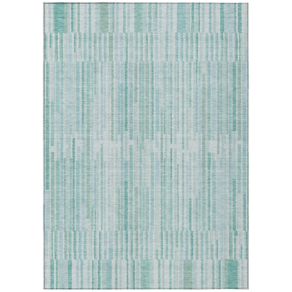 Chantille Machine Washable Indoor/Outdoor Abstract ACN2102 Turquoise 10 ft. x 14 ft. Area Rug price history on PriceWatchPro