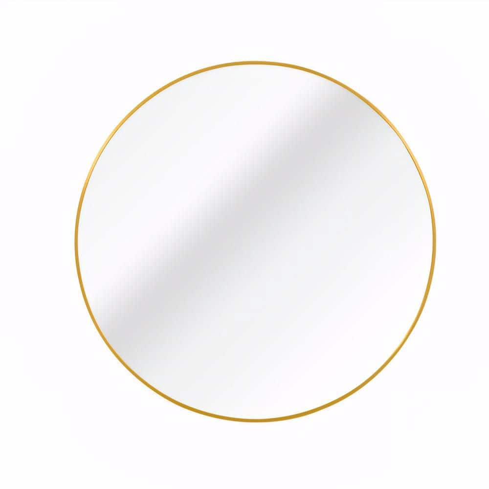 HR 16 in. W x 16 in. H Round Aluminum Alloy Framed Gold Wall Mirror price history on PriceWatchPro
