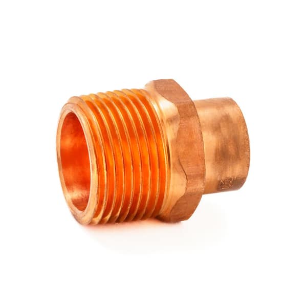 Everbilt 3/4 in. x 1 in. Copper Pressure Cup x MPT Male Adapter Fitting