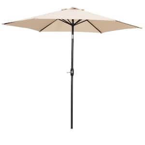 9 ft. Market Patio Outdoor Umbrella with Crank in Khaki