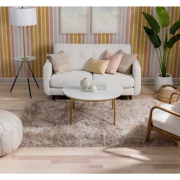 beige glam living room