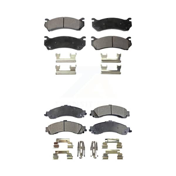 TEC Front Rear Ceramic Brake Pads Kit For Chevrolet Silverado 1500 GMC Tahoe Sierra Suburban KTC-100393