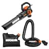 Worx 70 MPH 620 CFM 12 Amp Electric Leaf Blower Mulcher and