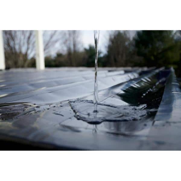 Trex RainEscape Trex 12 ft. RainEscape Plastic Trough Black Deck Drainage System
