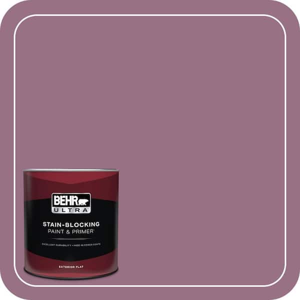 BEHR ULTRA 1 qt. #690D-6 Meadow Flower Flat Exterior Paint & Primer