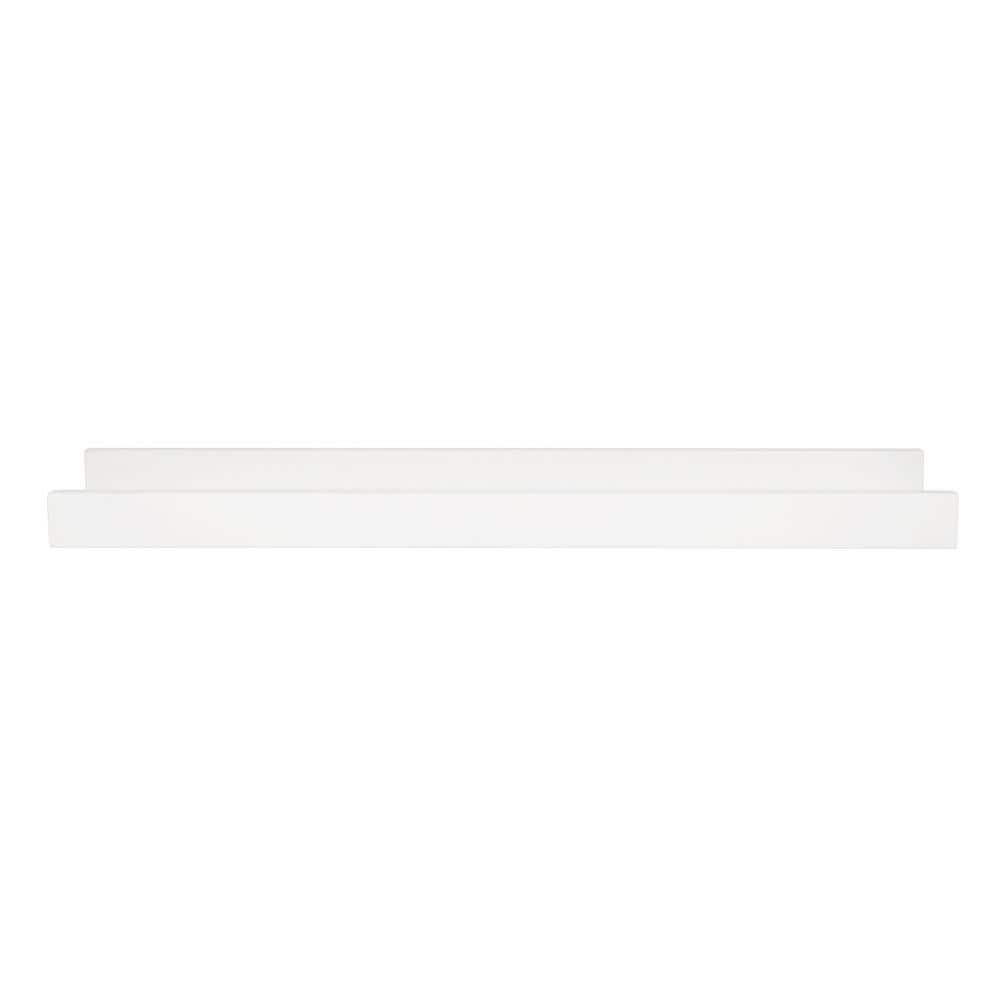 Sleek White Engineered Wood 23" Floating Wall Ledge
