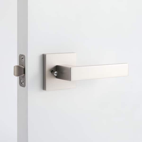 Allen Satin Nickel Hall/Closet Modern Door Handle (Passage - Right Hand)