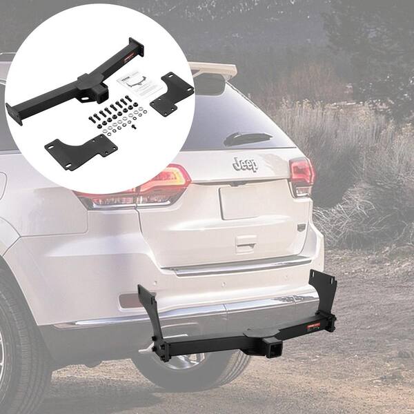 VEVOR Class 3 Trailer Hitch 2 in. Receiver Q455B Steel Tube Frame Compatible with 2011 2022 Jeep Grand Cherokee Black