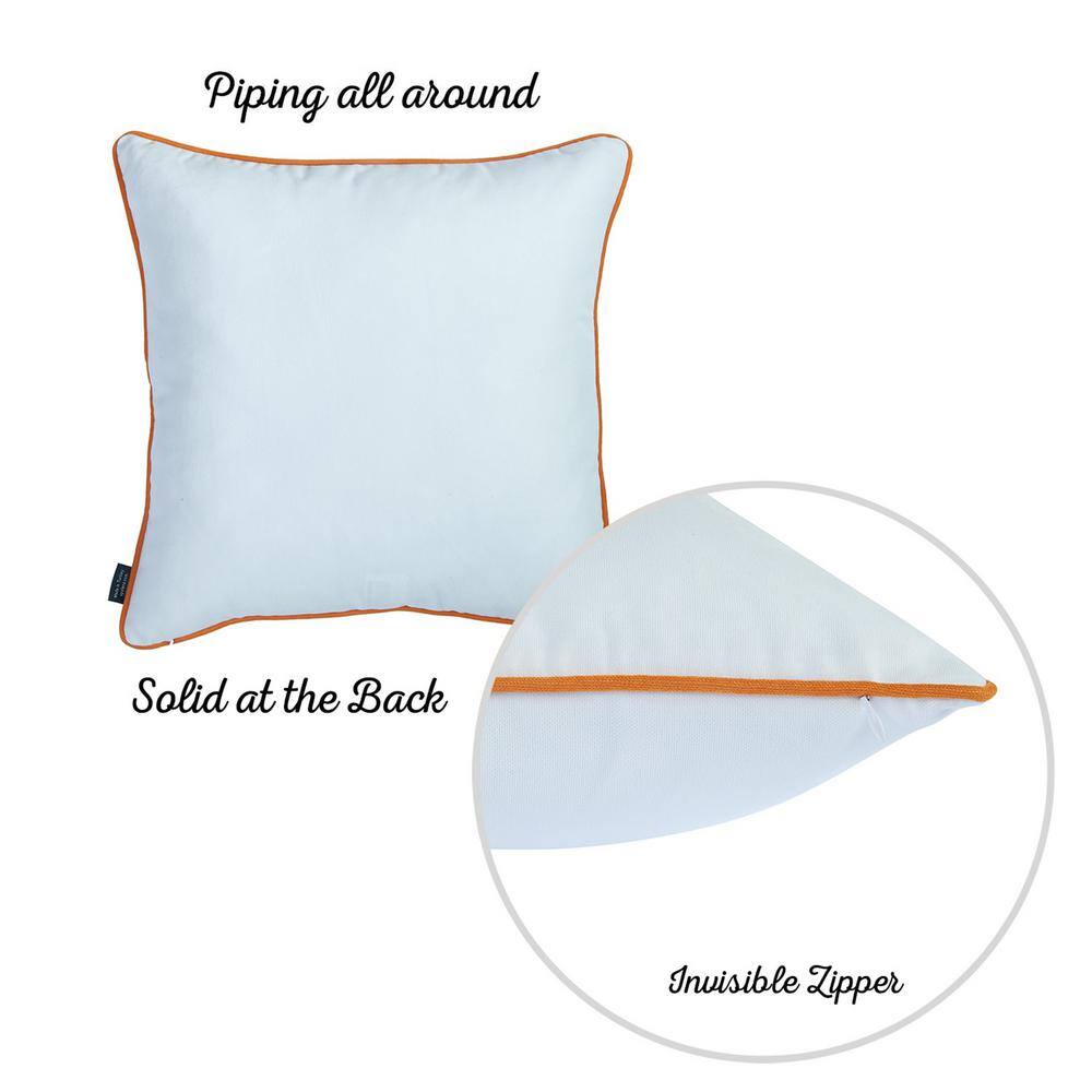 Fall Plaid and Pumpkin Polyester Throw Pillow Covers 18x18 Set of 4