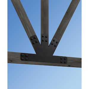 Outdoor Accents Avant Collection 6:12 Pitch ZMAX, Black Powder-Coated Gable Plate
