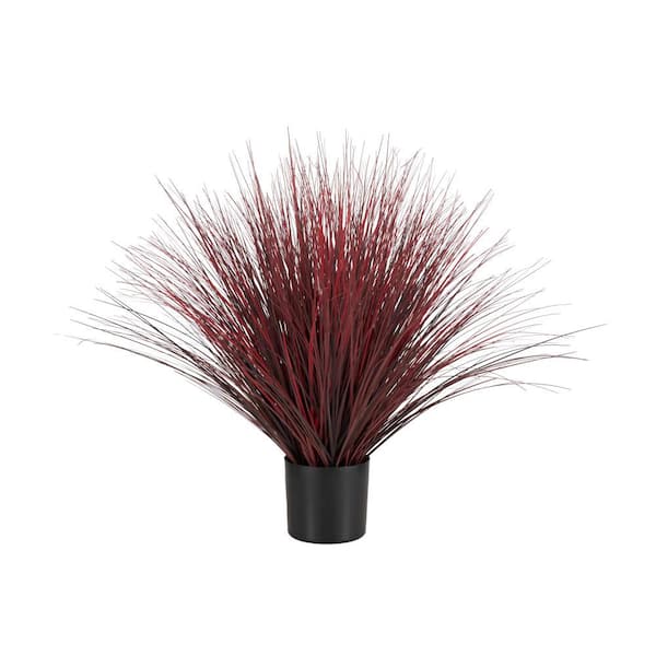 Litton Lane 36 in. H Artificial Grass Plant with Black Plastic Pot