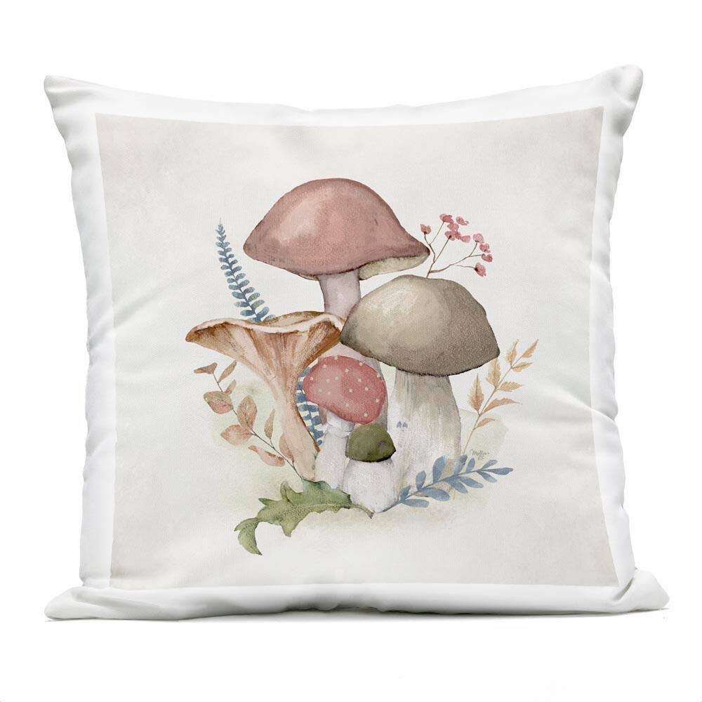 Pink Blooming Mushrooms Pink Square Outdoor Throw Pillow price history on PriceWatchPro
