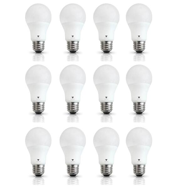 TriGlow 60-Watt Equivalent A19 800-Lumen E26 Base LED Light Bulb Soft White (12-Pack)