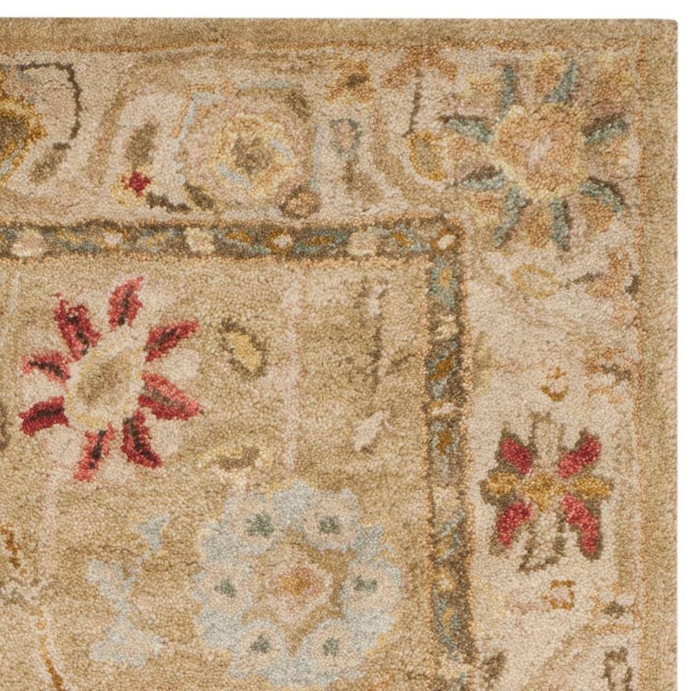 Heirloom Taupe & Beige Wool 3' x 5' Hand-Tufted Area Rug