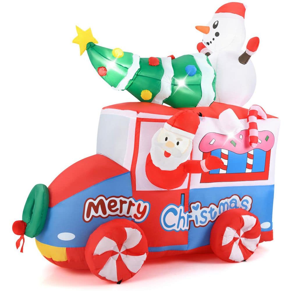 6 ft. Christmas Inflatable Santa on Car w/ Santa Clause Snowma Christmas Treen price history on PriceWatchPro