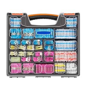 1500-Piece Insulated Electrical Wire Terminals Connector Kit - Ring ...