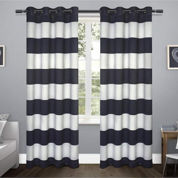 Navy Stripe Kids Bathroom Set