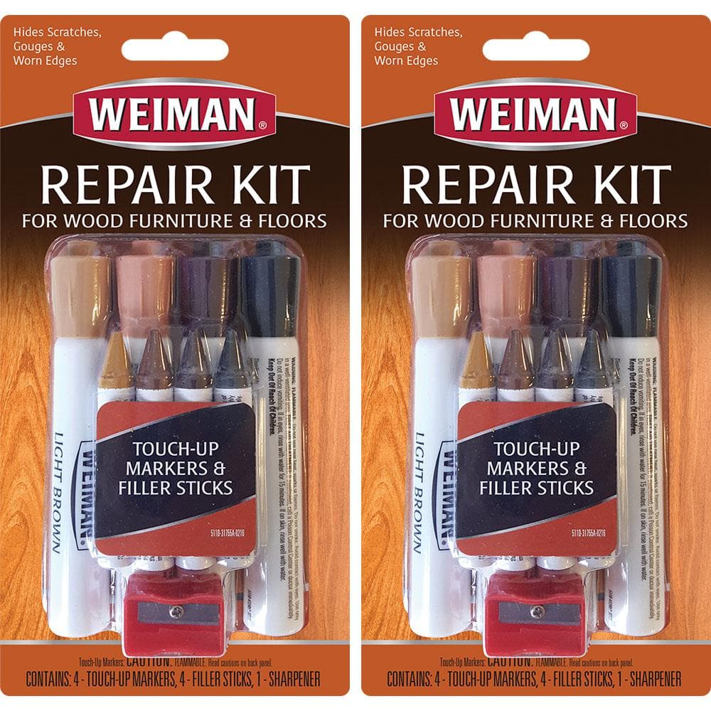 Weiman Wood Furniture and Floors Repair Kit Markers (4 Count) 511D - The  Home Depot