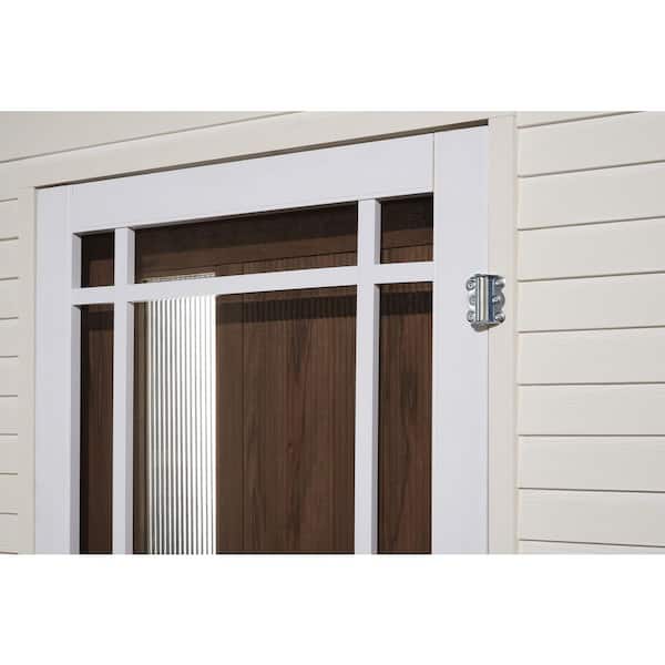 National Hardware V92 Zinc Plated Screen/Storm Door Set – Includes Spring Hinges, Hook & Eye, And Pull