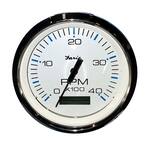 Faria 4 in. Spun Tachometer Gauge 6000 RPM Gas Inboard in Silver 36004 ...