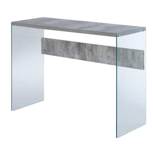 SoHo 44 in. Faux Birch/Glass Standard Rectangle Console Table