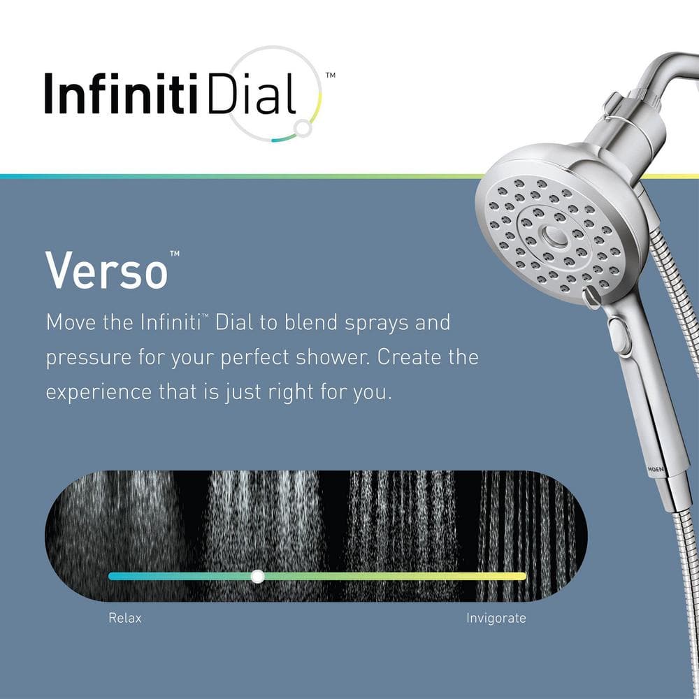 Chrome Multi-Head Handheld Shower with Magnetix Docking