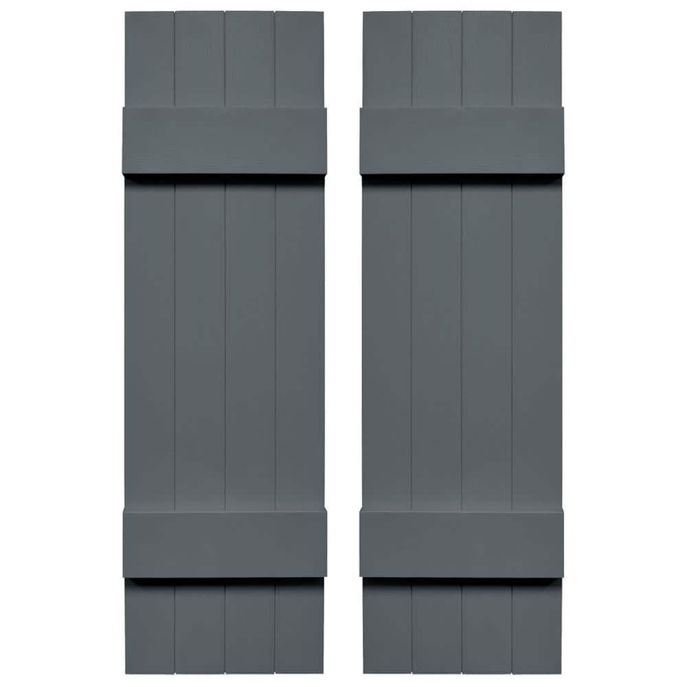 TailorMade 14 in. W x 42 in. H Vinyl Board and Batten Shutters Pair in Storm Cloud price history on PriceWatchPro