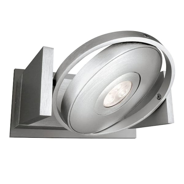 Philips Orbit 1-Light Integrated Brushed Nickel LED Track Lighting Spot Light