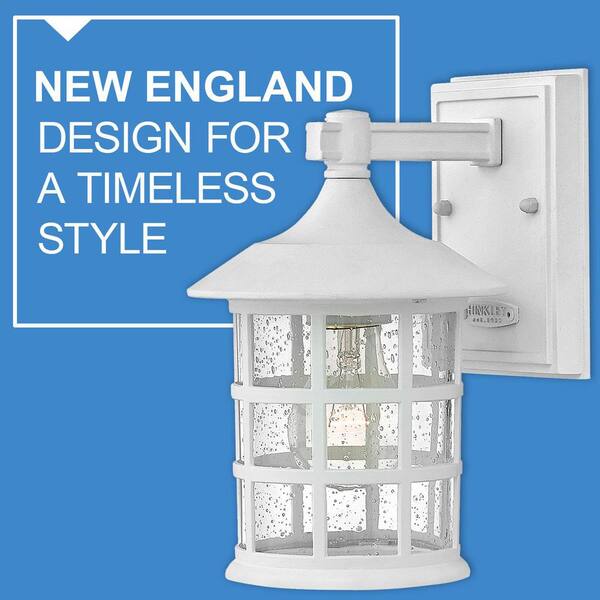 HINKLEY - Hinkley Freeport Medium Outdoor Wall Mount Lantern, Classic White