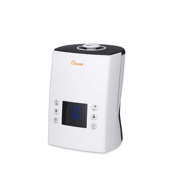 Crane Classic Digital Warm and Cool Mist Humidifier in White