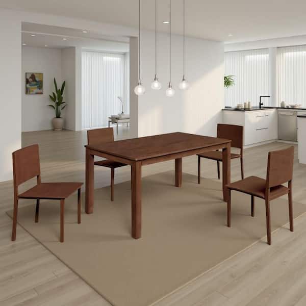 Benjara Nia Black and Gray Faux Leather Wood Frame King Size Platform Bed with 2-Nightstands