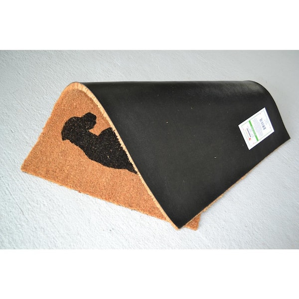 Vinyl Back Love At First Bite 30 in. x 18 in. Coir Door Mat