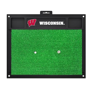 NCAA University of Wisconsin 17 in. x 20 in. Golf Hitting Mat