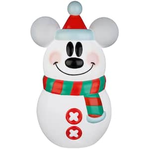 23.62 in. H x 9.25 in. W x 14.57 in. L Christmas Lighted Blow Mold Outdoor Decor-Stylized Mickey Mouse Snowman