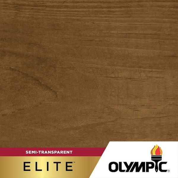 Olympic Elite 1-gal. EST726 Light Mocha Semi-Transparent Exterior Stain and Sealant in One Low VOC