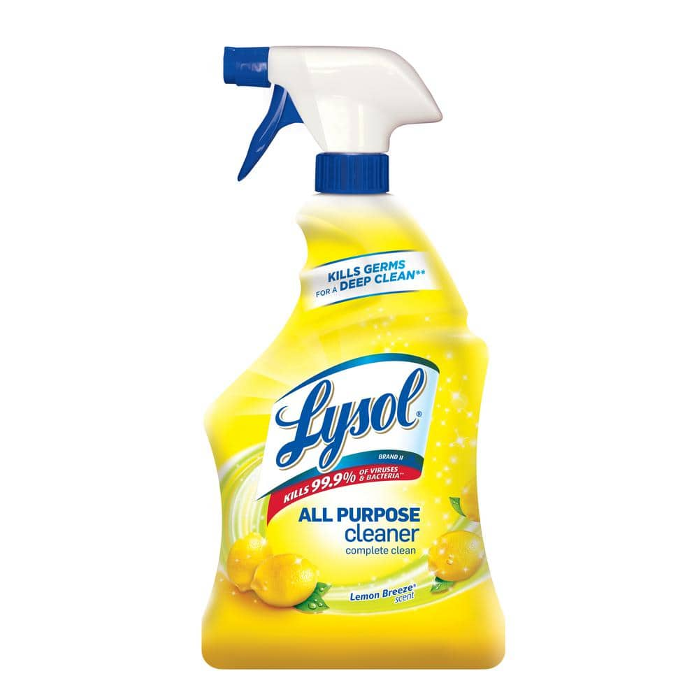 Lysol 32 Oz Lemon Breeze All Purpose Cleaner And Disinfectant Spray 