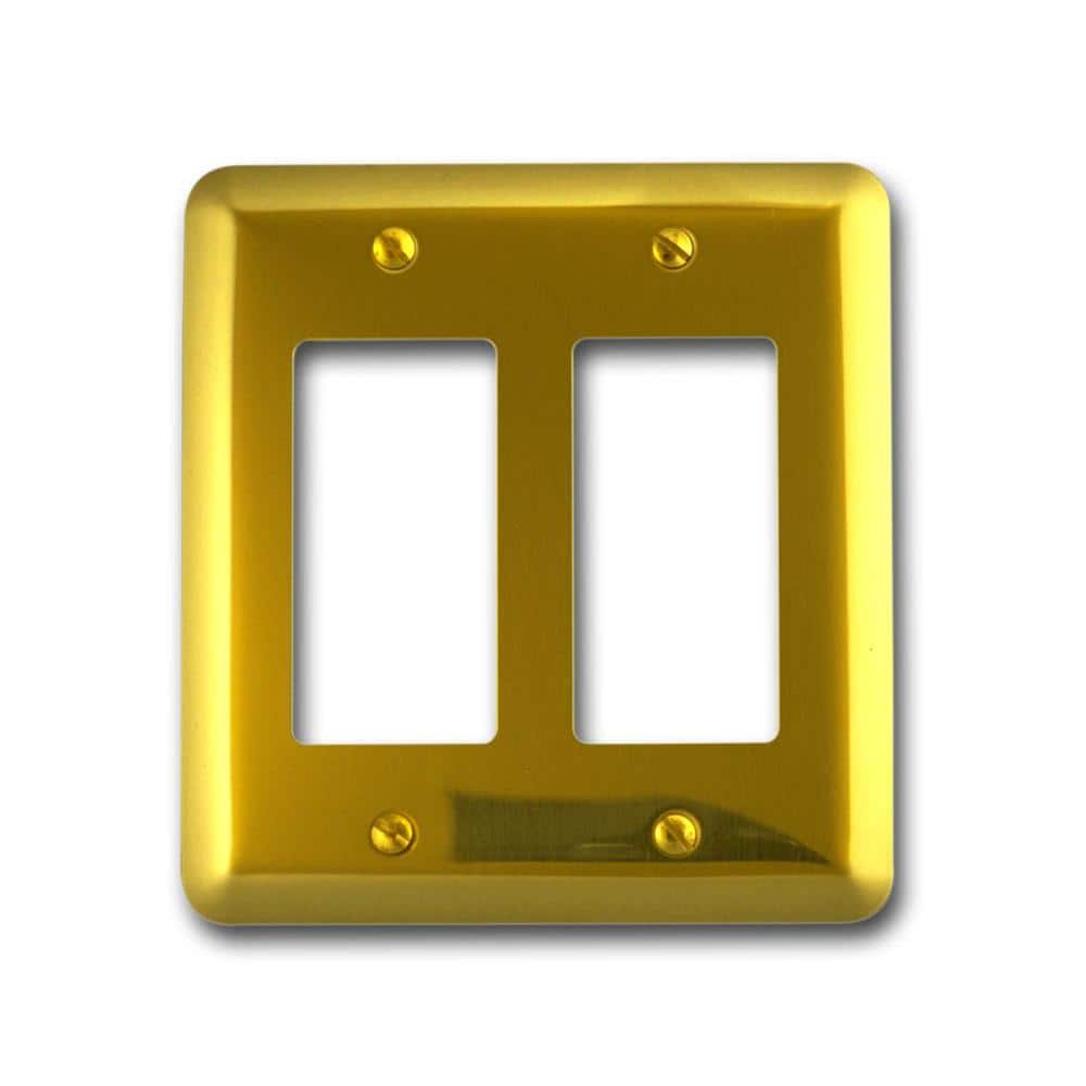 Brass 2-Gang Decorator/Rocker Wall Plate (1-Pack) price history on PriceWatchPro