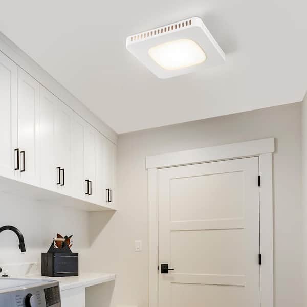 Bathroom Exhaust Fan 110 CFM, no Cut Installation Ventilation Bathroom Exhaust Fan with Low Noise, Energy Star