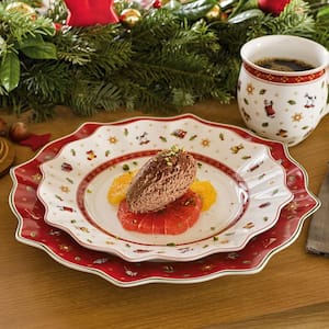 Toy's Delight 11.5 in. Red Dinner Plate