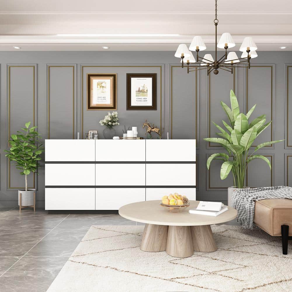 Black and white accent cabinet discount
